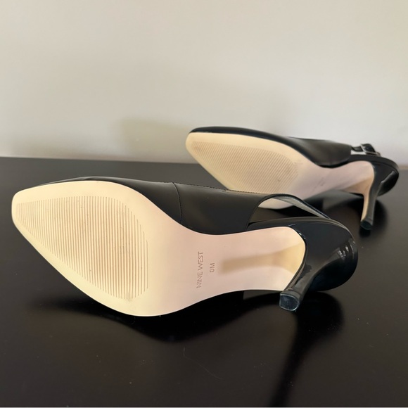 None West, Black Patent leather sling back pumps size 8. Brand new. Never worn. - Picture 7 of 7